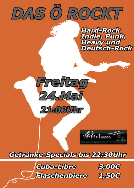Party Flyer: DAS  ROCKT am 24.05.2013 in Achstetten