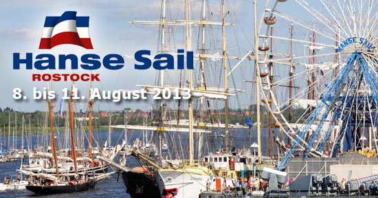 Party Flyer: 23. Hanse Sail Rostock 2013 am 10.08.2013 in Rostock