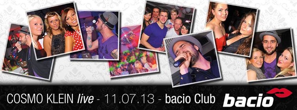 Party Flyer: bacio Afterworkparty meets Cosmo Klein am 11.07.2013 in Rostock