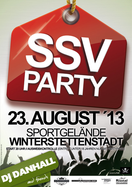 Party Flyer: SSV Party 2013 am 23.08.2013 in Ingoldingen