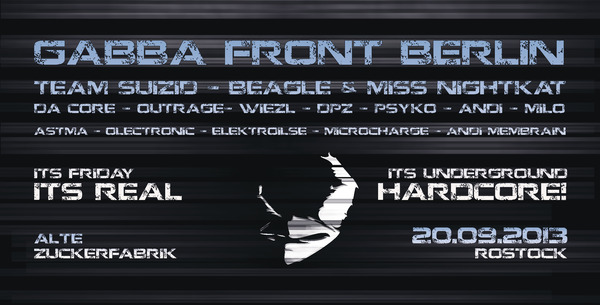 Party Flyer: UNDERGROUND HARDCORE its friday! am 20.09.2013 in Rostock
