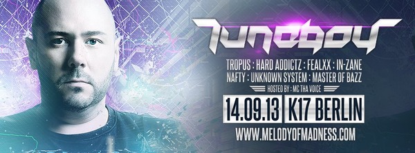 Party Flyer: Melody of Madness presents TUNEBOY (IT) @ K17 in Berlin (GER) am 14.09.2013 in Berlin