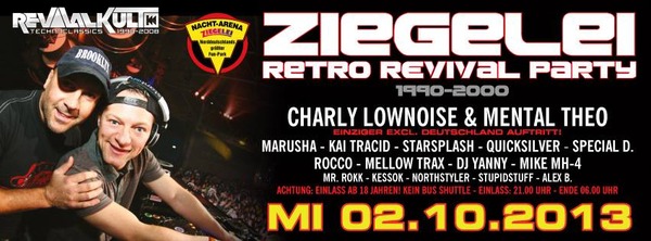 Party Flyer: Ziegelei Retro Revival Rave am 02.10.2013 in Sierksrade