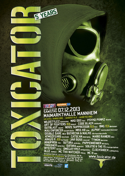 Party Flyer: TOXICATOR 2013 - Maimarkthalle in Mannheim am 07.12.2013 in Mannheim