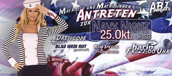 Party Flyer: Abi Nights Rostock - NAVY NIGHT by ISG am 25.10.2013 in Rostock