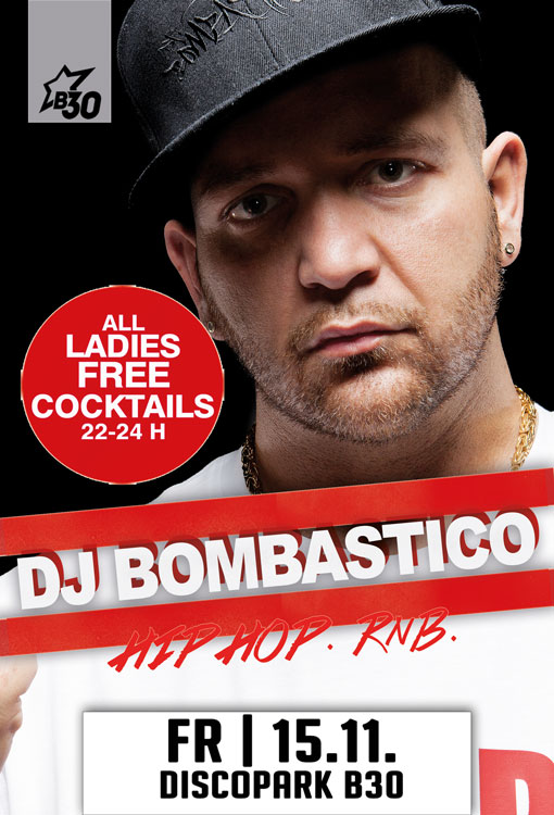 Party Flyer: Ladies Night mit DJ Bombastico @ Disco Park B30 am 15.11.2013 in Laupheim