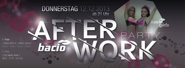 Party Flyer: bacio girls Afterworkparty am 12.12.2013 in Rostock