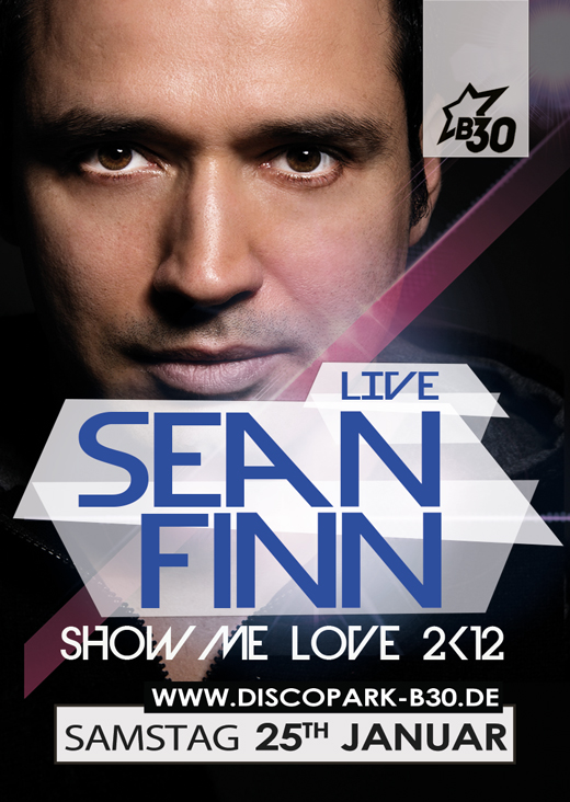 Party Flyer: SEAN FINN - LIVE @ Disco Park B30 am 25.01.2014 in Laupheim