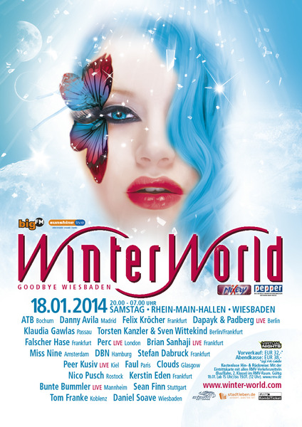Party Flyer: WinterWorld2014 Goodbye Wiesbaden am 18.01.2014 in Wiesbaden