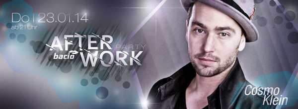 Party Flyer: bacio Afterworkparty meets Cosmo Klein am 23.01.2014 in Rostock