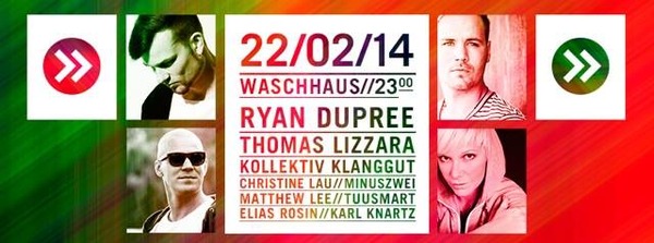 Party Flyer: Hakke Music Klubn8 @ Waschhaus in Potsdam (GER) am 22.02.2014 in Potsdam