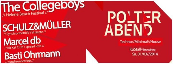 Party Flyer: Polterabend @ Ku-Stall in Strausberg (GER) am 01.03.2014 in Strausberg