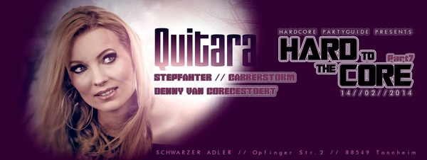 Party Flyer: Hard to the Core#7 im Schwarzen Adler Tannheim am 14.02.2014 in Tannheim