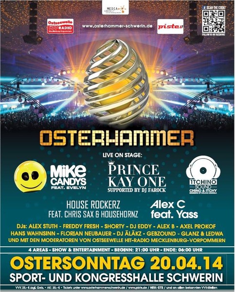 Party Flyer: OSTERHAMMER 2014 am 20.04.2014 in Schwerin