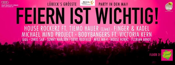 Party Flyer: FEIERN IST WICHTIG! am 30.04.2014 in Lbeck