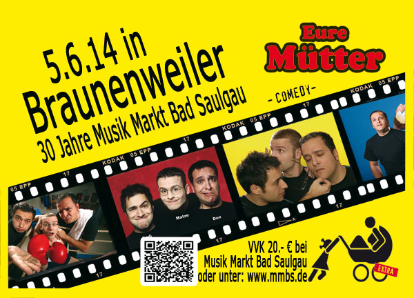Party Flyer: Eure Mtter - Die perfekte Comedy Show am 05.06.2014 in Bad Saulgau