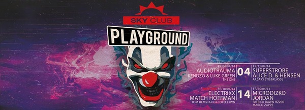 Party Flyer: Playground @ Sky Club in Berlin (GER) am 11.04.2014 in Berlin