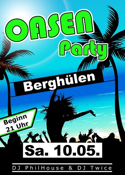 Party Flyer: >_OASEN-PARTY_< | Sa. 10.5. | Berghlen | am 10.05.2014 in Berghlen