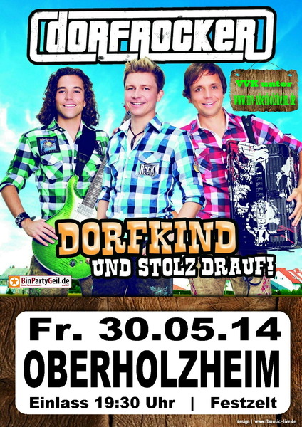 Party Flyer: DORFROCKER - Die Stimmungssensation beim Frhlingsfest Oberholzheim am 30.05.2014 in Achstetten