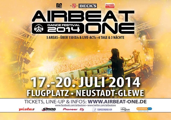 Party Flyer: Airbeat One Dance Festival 2014 am 19.07.2014 in Neustadt-Glewe