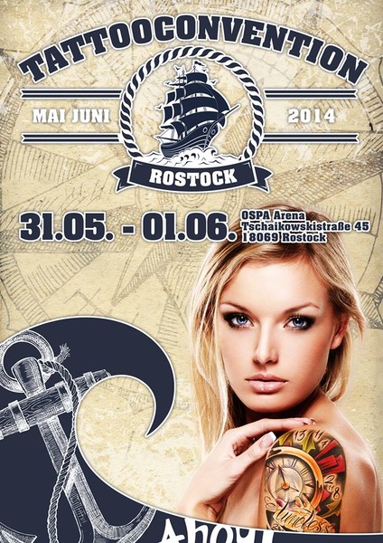 Party Flyer: 6. Tattoo Convention Rostock am 31.05.2014 in Rostock