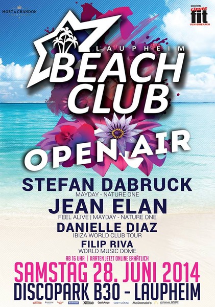 Party Flyer: Beach Open Air @ Disco Park B30 am 28.06.2014 in Laupheim