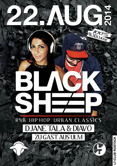 Party Flyer: Black Sheep! am 22.08.2014 in Rostock