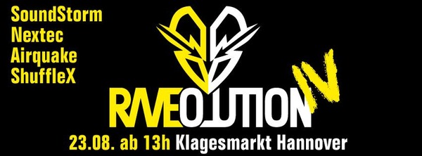 Party Flyer: Raveolution 4 Outdoor Festival am 23.08.2014 in Hannover