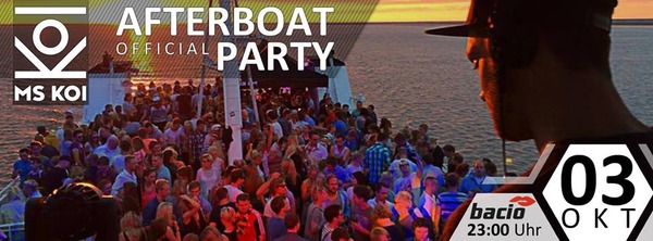 Party Flyer: "MS KOI" - Afterboat-Party am 03.10.2014 in Rostock