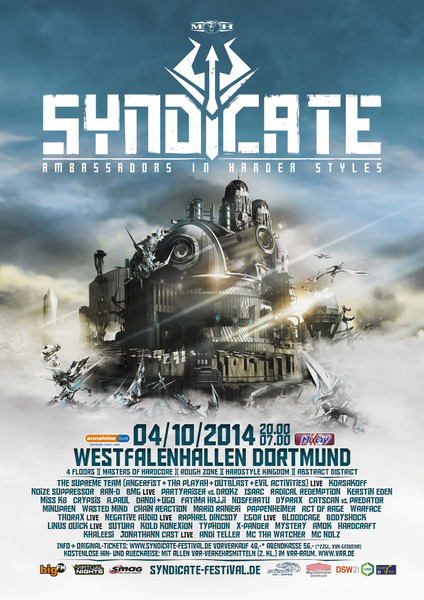 Party Flyer: 8. SYNDICATE 2014 - 4. Oktober - Dortmunder Westfalenhallen am 04.10.2014 in Dortmund