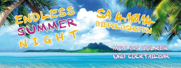 Party Flyer: Endless Summer Night 2014 am 04.10.2014 in Leutkirch im Allgu