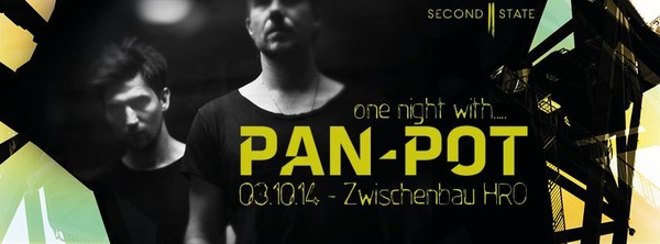Party Flyer: One night with ... PAN-POT am 03.10.2014 in Rostock