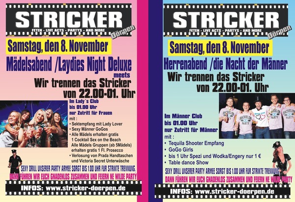 Party Flyer: Laydies & Gentlemen  am 08.11.2014 in Drpen