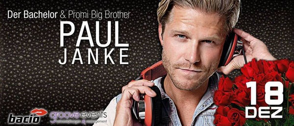 Party Flyer: Bachelor Paul Janke @ bacio Afterworkparty am 18.12.2014 in Rostock