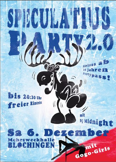 Party Flyer: Speculatius-Party am 06.12.2014 in Mengen