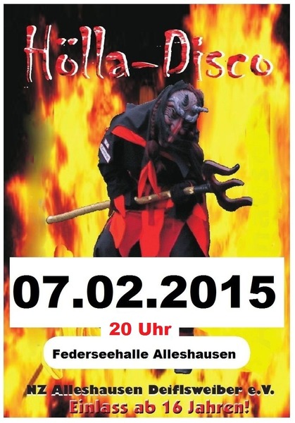 Party Flyer: Hlladisco am 07.02.2015 in Alleshausen