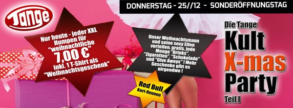 Party Flyer: Die Kult-X-Mas-Party Teil 1 am 25.12.2014 in Apen