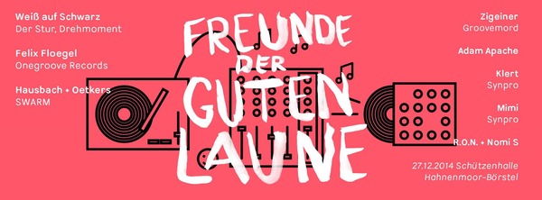 Party Flyer: Freunde der guten Laune am 27.12.2014 in Menslage