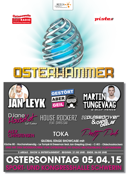 Party Flyer: OSTERHAMMER 2015  am 05.04.2015 in Schwerin