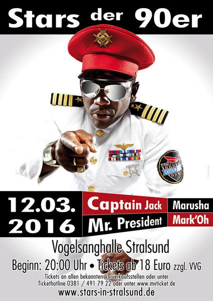 Party Flyer: Stars der 90er am 12.03.2016 in Stralsund