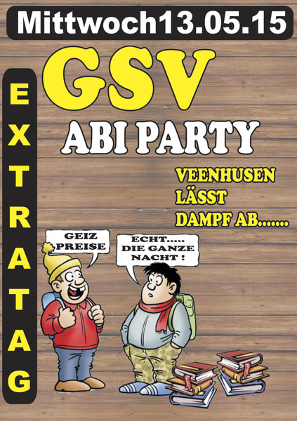 Party Flyer: GSV ABI PARTY am 13.05.2015 in Leer