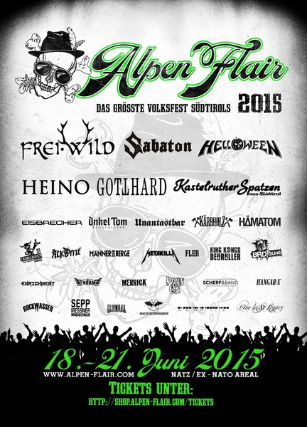 Party Flyer: Alpen Flair 2015 am 18.06.2015 in Brixen