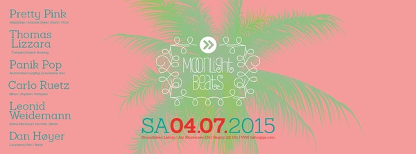 Party Flyer: Moonlight Beats Open Air am 04.07.2015 in Kloster Lehnin