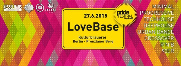 Party Flyer: LoveBase am 27.06.2015 in Berlin