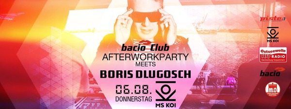 Party Flyer: MS KOI - bacio Hanse Sail Afterwork am 06.08.2015 in Rostock