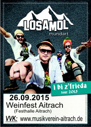 Party Flyer: LOSAMOL  &  Verstehen Sie Brass   in Aitrach am 26.09.2015 in Aitrach