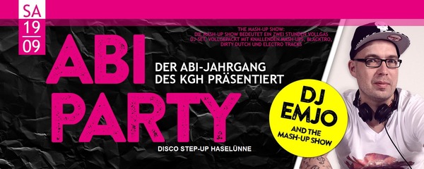 Party Flyer: ABI PARTY des KGH am 19.09.2015 in Haselnne