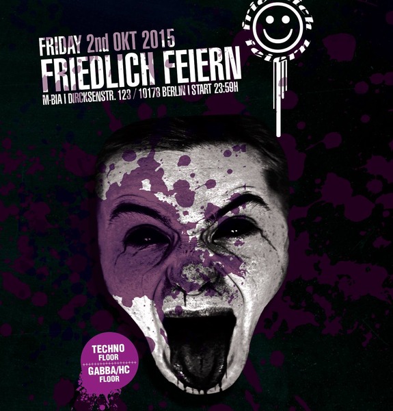Party Flyer: Friedlich Feiern prs. Beagles Bday Bash @ M-BIA in BERLIN (GER) am 02.10.2015 in Berlin