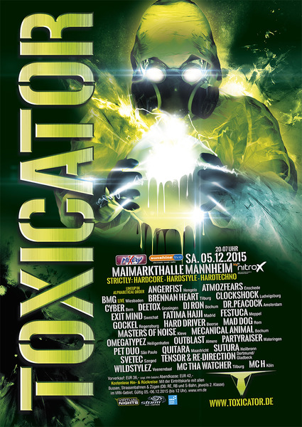 Party Flyer: TOXICATOR 2015 - Maimarkthalle in Mannheim am 05.12.2015 in Mannheim