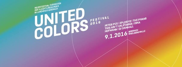 Party Flyer: United Colors Festival 2016 am 09.01.2016 in Biberach an der Ri